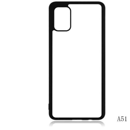 2D Blank Sublimation Rubber TPU+PC Case for Sam A52 72 A20S A21 A31 A41 A51 A71 A81 A91 blank cover with plates 10pcs/lot