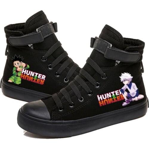 Hunter X Hunter Killua and Gon Printed High Top Canvas Shoes Cozy Sneakers