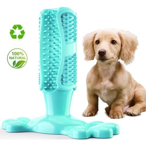 Pet dog Toy Tooth Cleaning Toothbrush Puppy Decompression Elastic Rubber Molar Teeth Bite-resistant Pet Toy