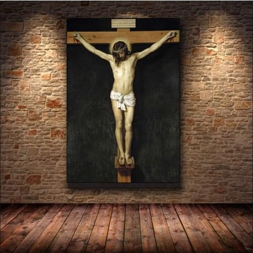 Christ Crucified Famous Canvas Paintings Christian Poster Print Wall Jesus Religious Art Pictures Living Room Home Decor Cuadros