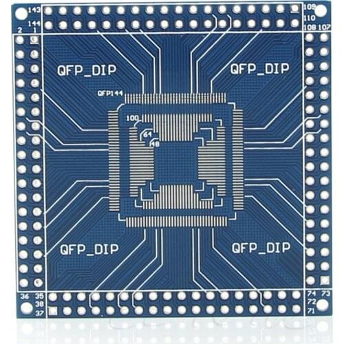 QFP/TQFP/LQFP 32/44/48/64/100/144 pin to DIP Pin Board Adapter Converter