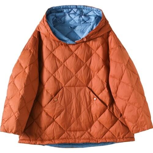 2021 Winter Jackets Women Autumn High Quality Hooded Coats Famale Short White Duck Down Coats Woman Chaquetas Para Mujer SQQ211