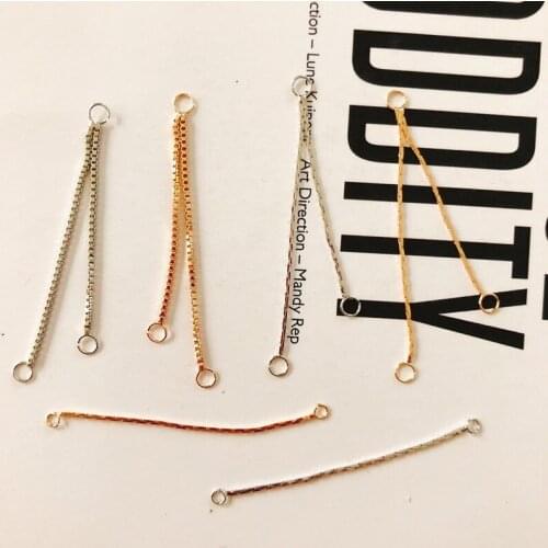 Real gold plating material copper connection diy earrings jewelry making supplies hand made jewelry findings Clasps & Hooks