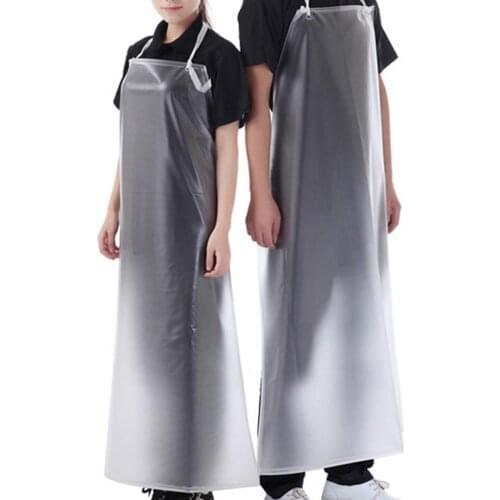 2Pcs Frosted Waterproof Oil-proof Transparent PVC Kitchen Housework Chef Aprons