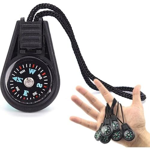 Outdoor Mini Compass For Camping Hiking Hiker Hunting Travel Portable Univesal Multi-Functional Key Chains Useful Tool