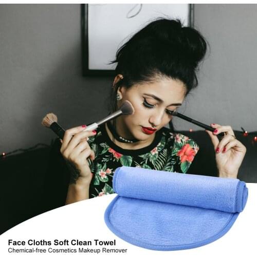 Reusable Microfiber Facial Cloth Pads Makeup Remover Cleansing Face Towel Pads Wipe Face Cleaner Face Care Cleansing Tool