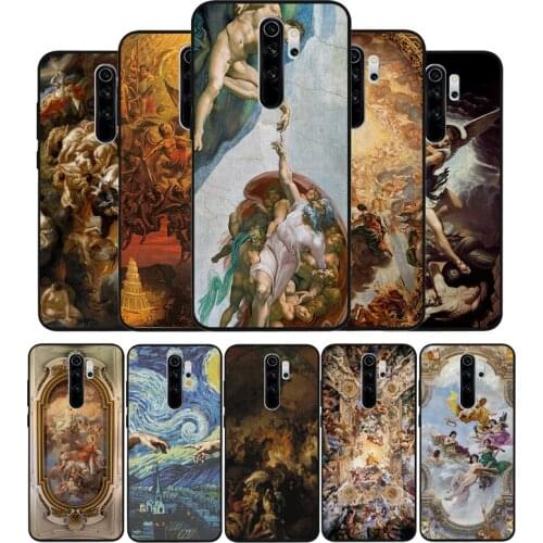 Palace versailles Creation Adam Great Aesthetic Art Black TPU Silicone Soft Phone Case For Redmi 4A 4X 7A NOTE 9 7 8 5 Pro 4 6