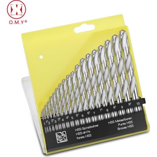 HSS4241 6542 Titanium Coated Drill Bits High Speed Steel Twist Drill Bit Set Power Tools for Metal