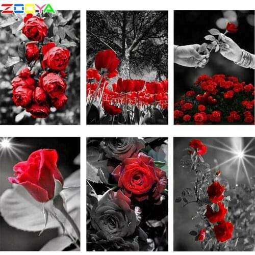 Diy Round Drill Diamond Painting Flowers Cross Stitch Mosaics Full Cover Diamond Embroidery Home Decor Gifts Cross Stitch H859