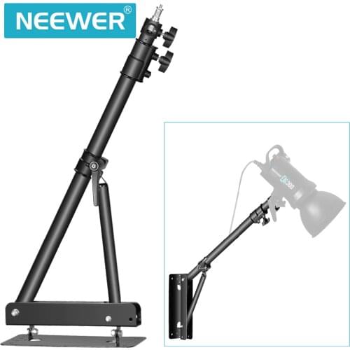Neewer Wall Mounting Triangle Boom Arm for Ring Light,Monolight,Softbox,Reflector,Umbrella and Strobe Light, 180 Degree Rotation