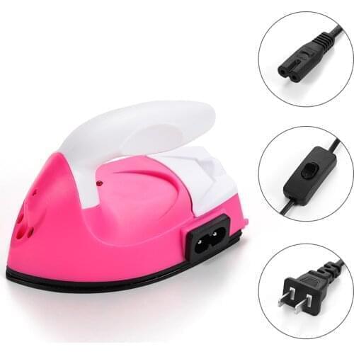 Dust-resistant Mini Ceramic Electric Iron Coating Bottom Fix Rhinestones Glass Applicator For Costume Shoes Fast Heated Hot Tool