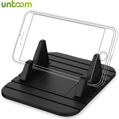 Untoom Silicone Anti Slip Mat Car Dashboard Holder Universal Desk Phone Stand Mount for iPhone Samsung Xiaomi in Car GPS Holder