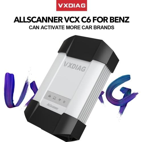 VXDIAG Allscanner C6 For Mercedes Benz accessories obd2 scanner automotivo Xentry DOIP Diagnostic tool coding For all Models