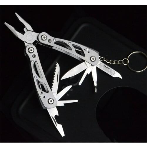 Folding Screwdriver Military Stainless Steel Outdoor Camping Survival Tools Multitool Tactical Pliers Versatile Repair EDC Gear