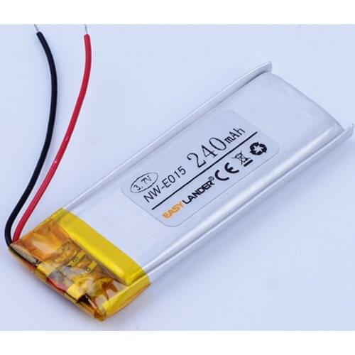 3.7V 240mAh Replacement li Polymer Li-ion Battery For Sony Walkman NW- E015F NW-E016F E026F E025F E013F MP3 bluetooth headset