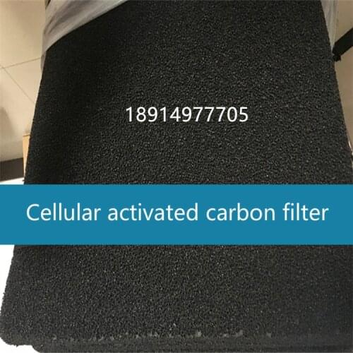 Honeycomb activated carbon filter screen, cabinet dust-proof filter cotton. Black. 20,30PPI