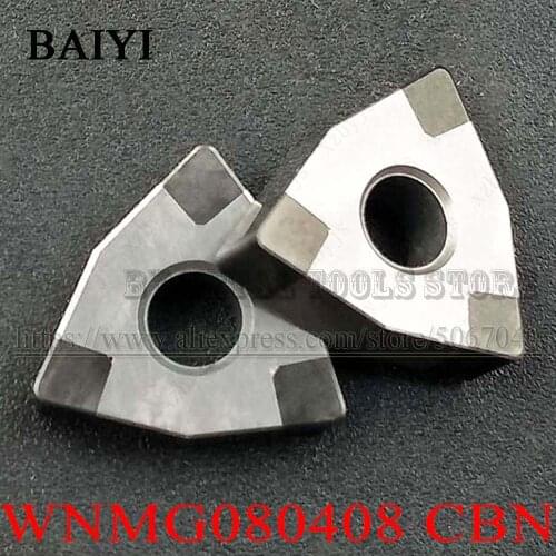 Turning Insert WNMG080408 CBN Diamond Insert 6f Boron Nitride Turning Blade for CNC Machine External Turning Tool Hard Steel