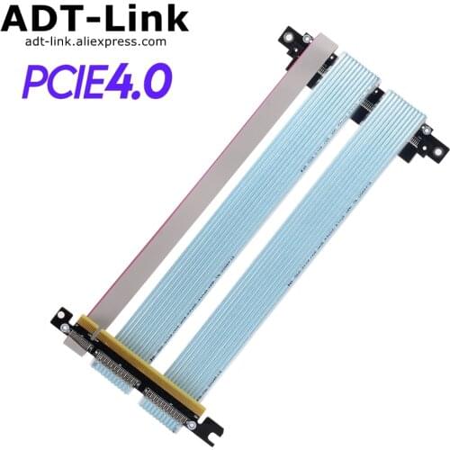 PCI Express 4.0 x16 Riser Reverse GPU Extension Cable (256G/bps) Compatible FormD T1 Dan Case A4 JONSBO A4 Cooler Master NR200