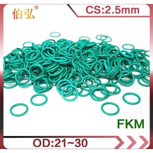 Fluororubber O-Ring 5PCS/lot FKM Sealing CS 2.5mm OD21/22/23/24/25/26/27/28/29/30mm O-Ring Seal Gasket Ring