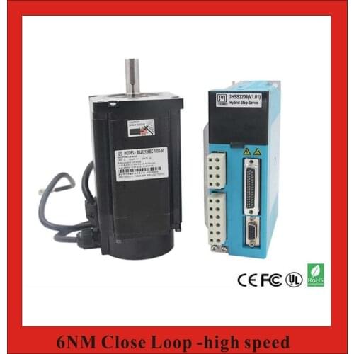High Cost-effective! 3 Phase NEMA34 6NM Closed Loop Stepper Servo Motor Driver Kit for CNC Cutting Machine Engraving Machine