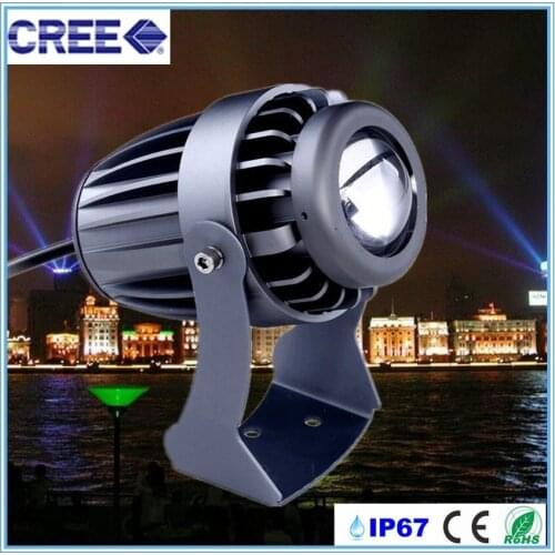 High Brightness,Long Range the square night view CREE 10W COB LED Spot Light Outdoor Waterproof LED Spot Light Free Shipping