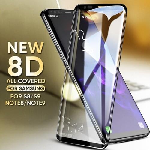 Protective film for samsung galaxy s8 s9 plus s7 edge glass phone screen protector for samsung note 8 9 tempered on the glass
