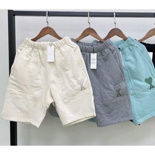 Women Summer Loose Love Letter Embroidery Cotton Shorts Female High Quality Fashion Slim Shorts Ladies High-waisted Shorts ML028