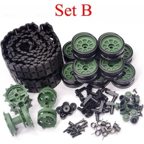 1Set 3899A-1 Parts Track/plastic Drive Wheels/guide Wheels/road Wheels/steering Arm for 1/16 Henglong China 99A RC Tank Model