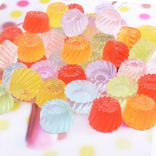10pcs DIY Doll house Decor Crafts Miniature Resin Sweet Sugar Candy Dollhouse Food Kitchen Toys