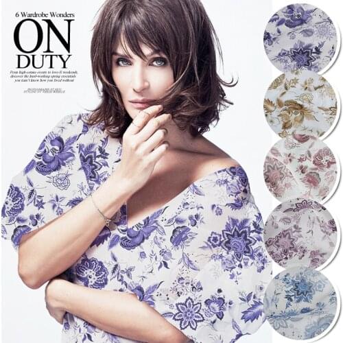 CNUM SO125 100% Natural Silk Organza/Flower of Persia/Silk Fabric /Width 1.51yd Thickness 5mm