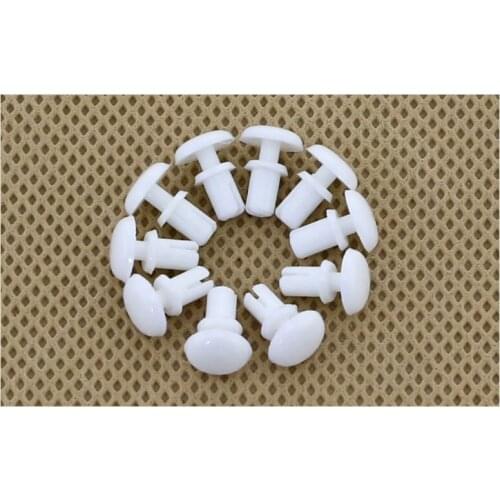 100Pcs R2032 2.0mm * 3.2mm for 2.1mm Diameter Hole White Nylon Plastic Insulating PC Board R Type Push Rivet