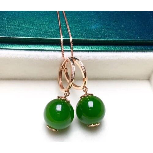 8K gold jasper ball beads earrings, micro-strip cat eye effect jde08