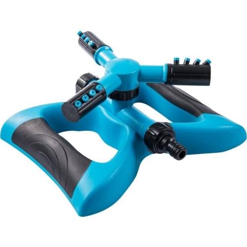 360 Degree Automatic Rotating Tandem Three-prong Sprinkler Lawn Irrigation Garden Automatic Watering Garden Sprinkler