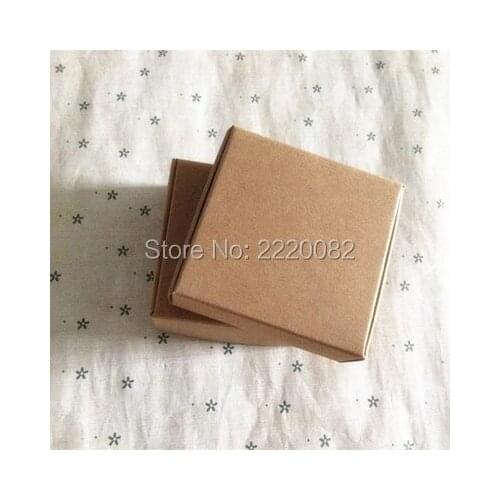 Free shipping 30 pcs a lot 9x7x3cm retro kraft paper packing box/cosmetics box/ handmade soap box/ gift box