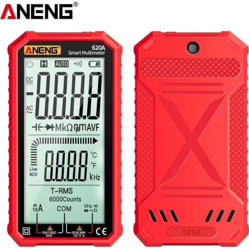 Display AC/DC Digital Multimeter Ultraportable True-RMS Multimeter Auto-Ranging Multi Tester
