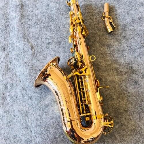 Childrens Treble B Flat Small Elbow Brass Material Shell Snap Grilled Blue Spring Saxophone