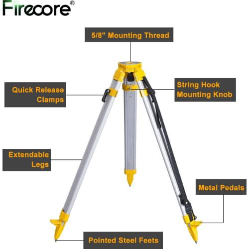 FIRECORE Aluminum Alloy 1.6M Tripod Theodolite/360 Rotate/32X Automatic Optical Level Laser Stand