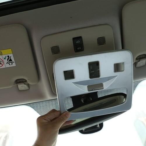 For Land Rover Freelander 2 07-15 ABS Chrome Plated Car Front Roof Reading Light Frame Decorative Strip Sticker Car Accessories