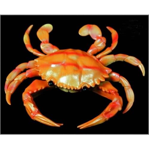 Simulation lobster crab toy Large Whistle Soft Plastic Simulation Lobster Crab Model Toy Plastic Static Marine Animal Children