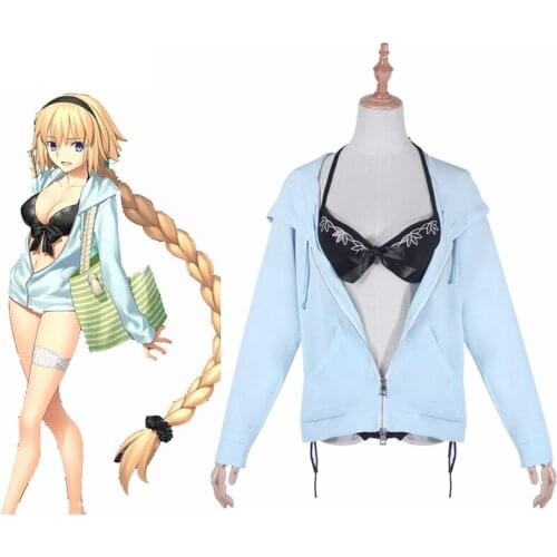 Unisex Anime Cos Fate/Grand Order FGO White Saber 3rd anniversary Cosplay Costumes swimwear
