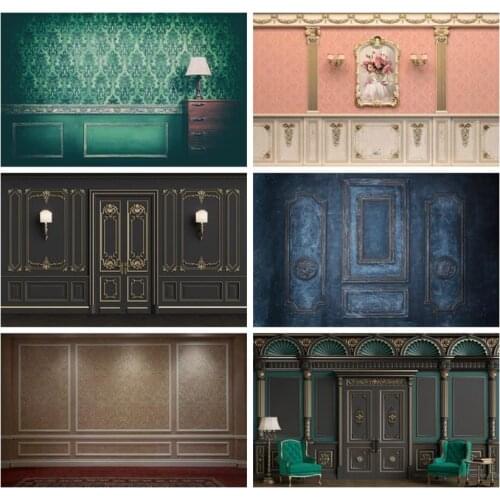 Laeacco Wooden Floors Pink Wood Wall Decor Portrait Photography Backgrounds Customized Photographic Backdrops For Photo Studio