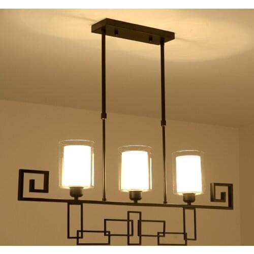 New Chinese restaurant chandelier personality modern simplicity lighting creative rectangle LU628 ZL447