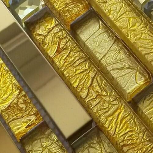 13 beveled mirror Shell Silver Metal Copper Gold Glass Mosaic Tiles DIY kitchen backsplash bathroom shower subway border wall