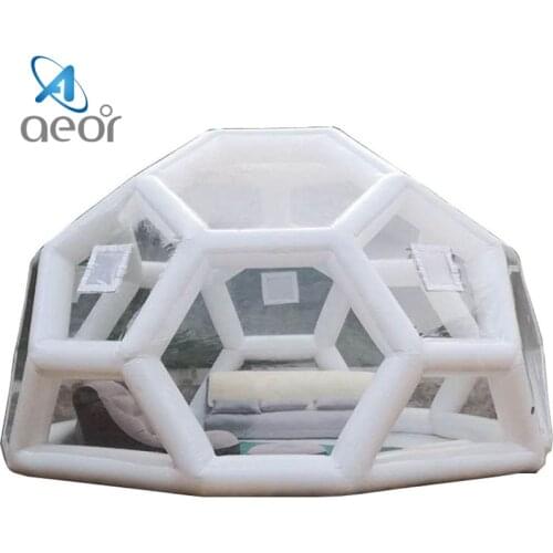 Aeor Inflatable Camping Tent Portable For Backyard Transparent Outdoor Capsule Showcase Bubble Tent with Air Pump