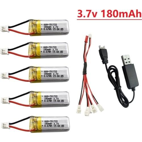 Original 3.7V 180mAh Lipo Battery With Charger For A20 A20W Drone RC Quadcopter Spare Parts For A20 A20W Drone Battery