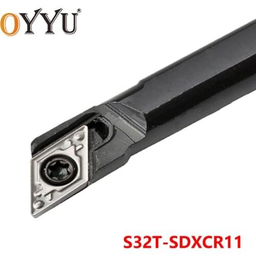 OYYU S32T-SDXCR11 Carbide Inserts for Holder SDXCR 32mm Lathe Cutter CNC Shank Turning Tool Boring Bar