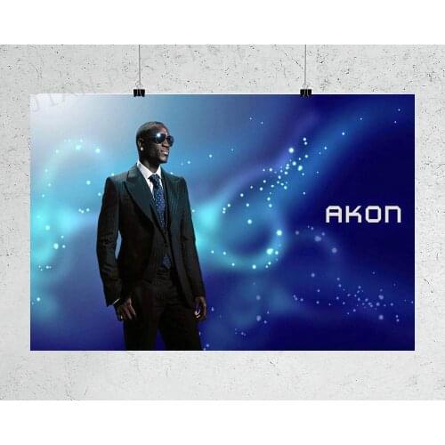 H410 Silk Poster Home Decoration Akon Music Star 06 Wall Art Christmas Gift