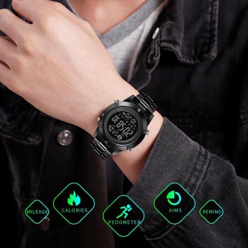 T8 intelligent 1500 Smart Bluetooth Digital Watch Men Sport Waterproof Calorie Fitness Clock Watches Man Wristwatch reloj