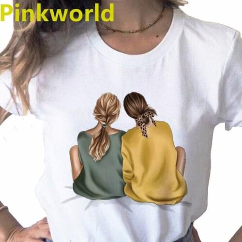 Pictures Of Friends Summer print ladies T-shirt ladies casual basis O-collar white shirt short sleeve ladies T-shirt,Drop Ship