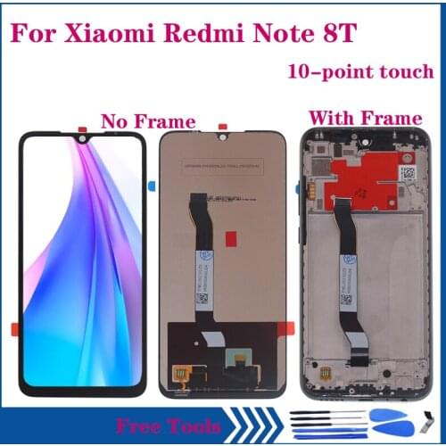 6.3" Original LCD For Xiaomi Redmi Note 8T LCD Display Touch Screen Replacement For Redmi note 8T LCD Repair kit with frame